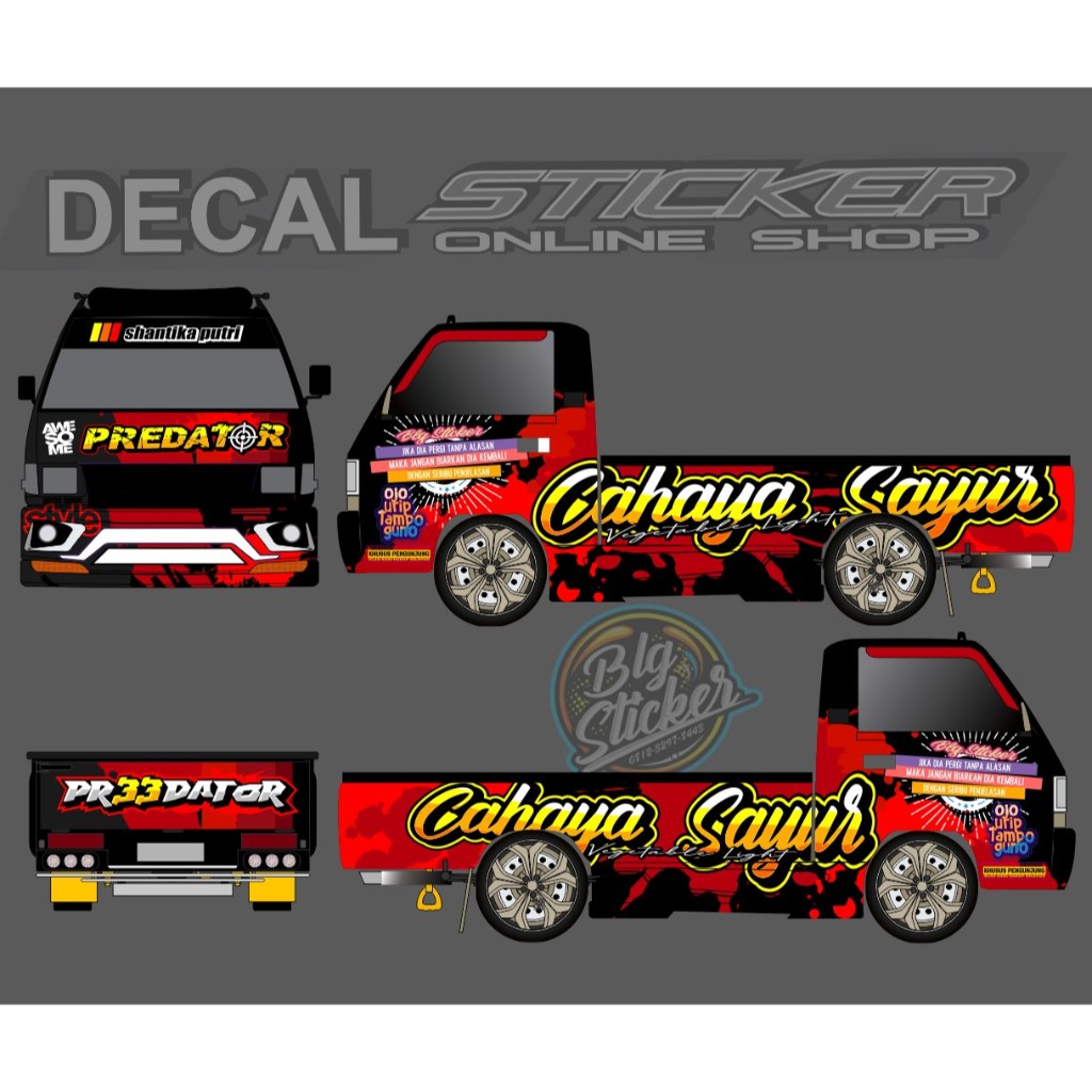 STICKER MOBIL PICK UP L300