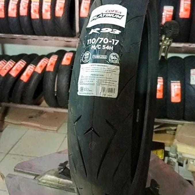 Ban CORSA Platinum R93 110/70-17 tubeless soft compound untuk ban depan Cbr150