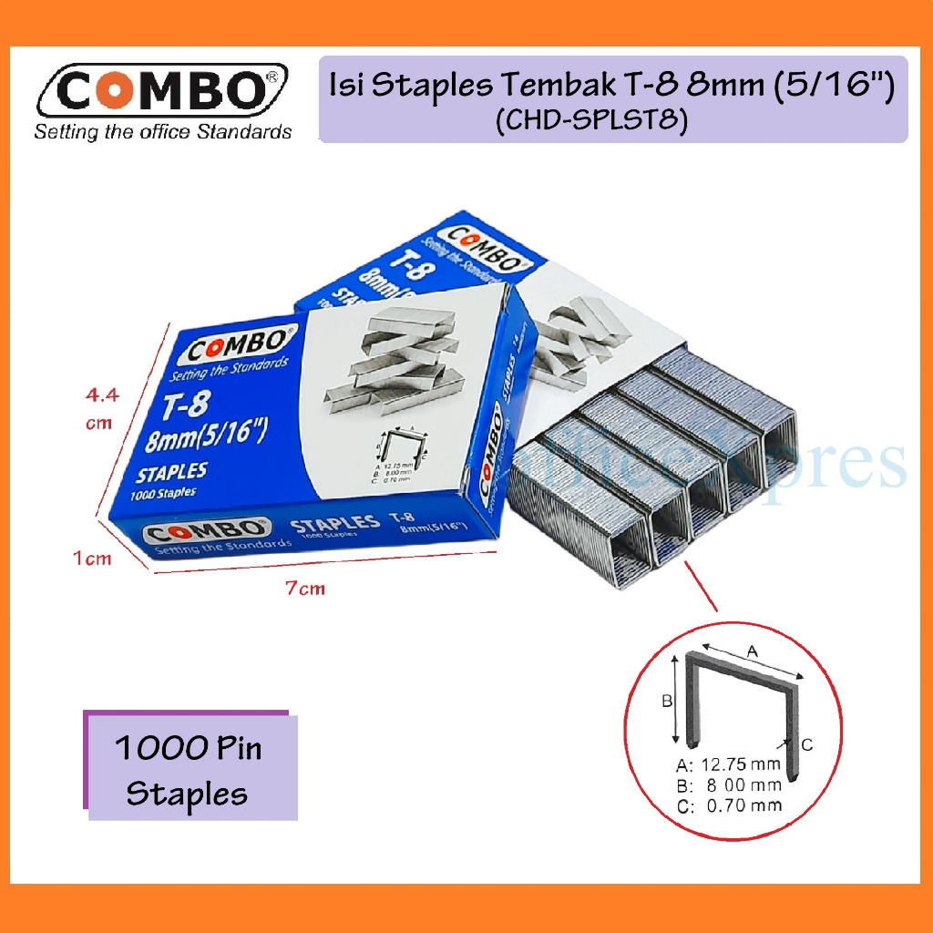 

Isi Staples Tembak T8 / Paku Tembak / Isi Hekter / Staples Guntacker / Anak Stapler Tembak