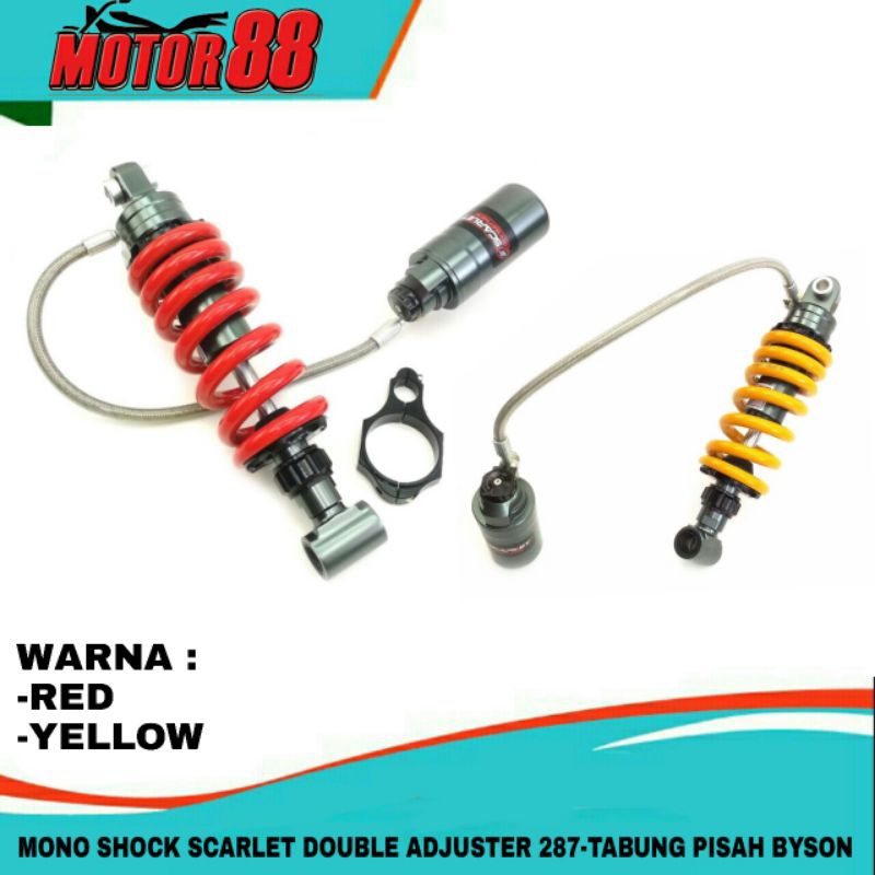 mono Shockbreaker Sok Skok Belakang Bison Tabung Pisah Scarlet Double Adjuster 287