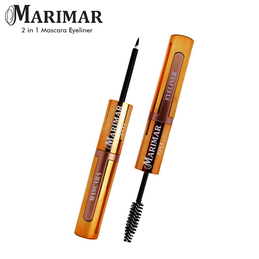 MARIMAR 2 IN 1 MASKARA & EYELINER | Mascara + Eyeliner Waterproof