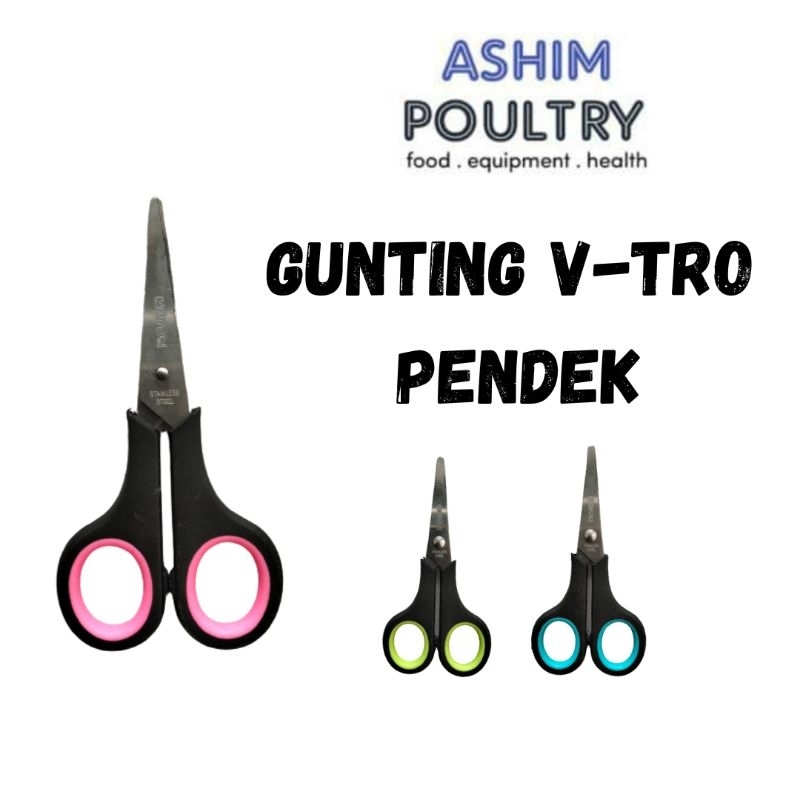 

Gunting v-Tro p12cm pendek
