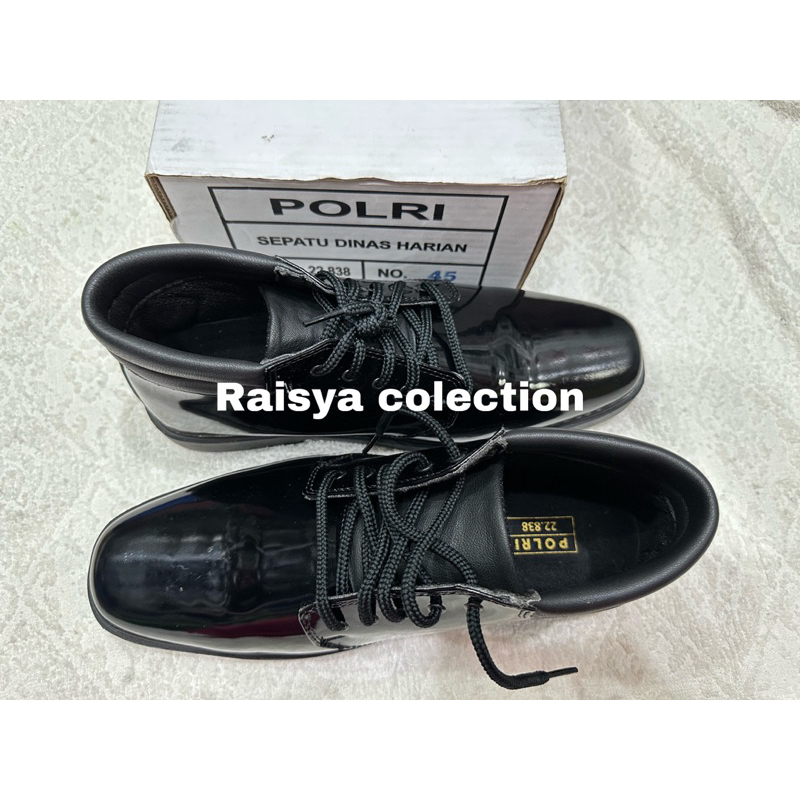 sepatu pdh polri asli pembagian / sepatu pdh polri jatah