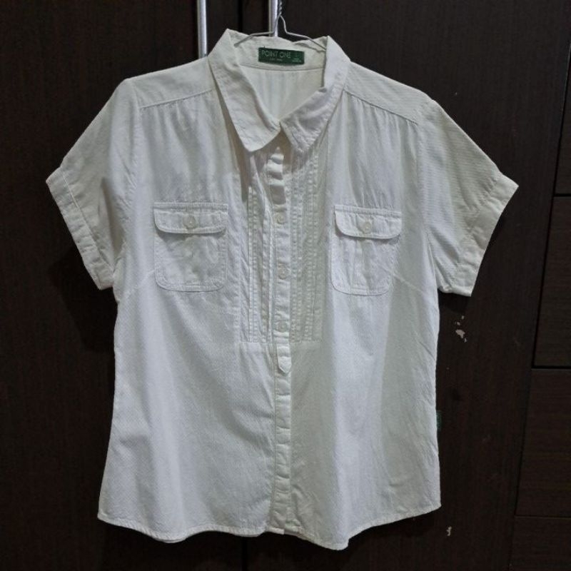 Kemeja Lengan Pendek Wanita Merek Point One