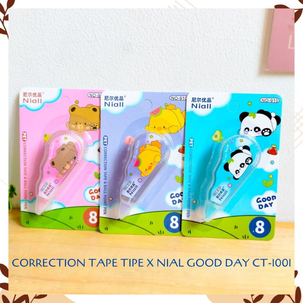 

CORRECTION TAPE TIPE X NIAL GOOD DAY CT-1001 ZOO ANIMAL GAMBAR HEWAN ALAT TULIS KANTOR SEKOLAH MURAH TERMURAH