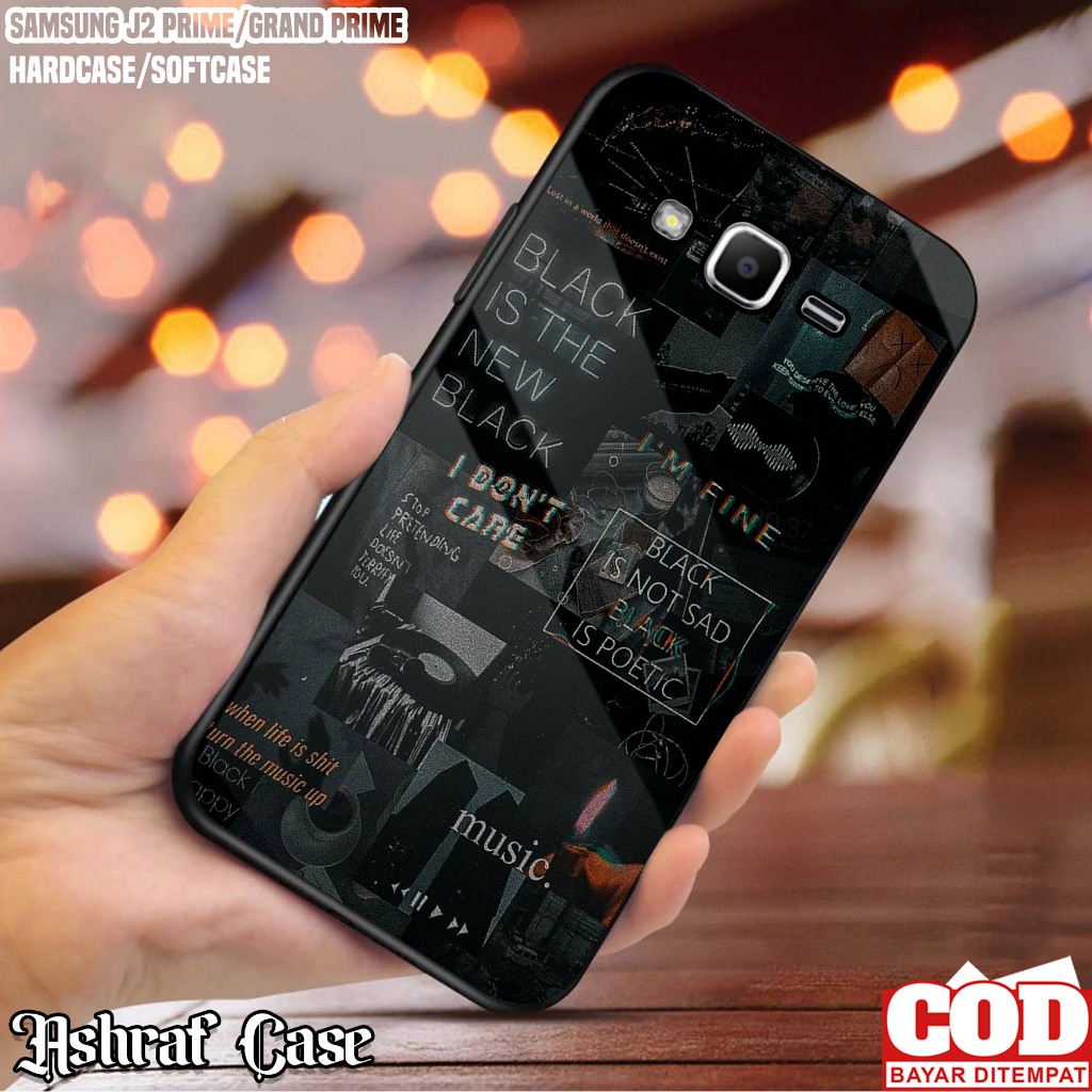 Case Samsung J2 Prime  - Casing Samsung J2 Prime ( AESTH ) Softcase Glass Kaca - Kondom hp - Kesing 