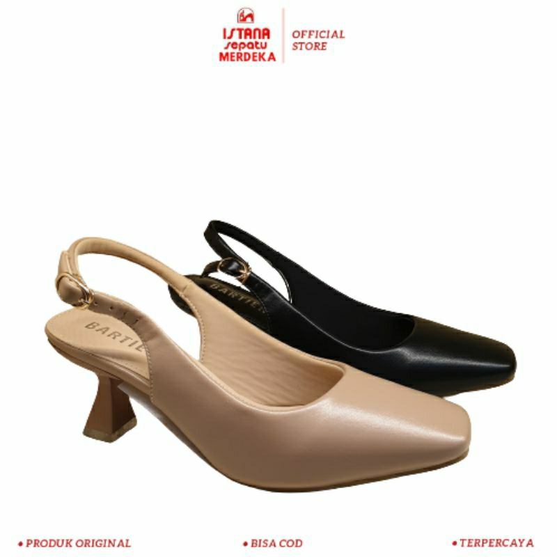 ISM - Sepatu Heels Wanita Hak 7cm Bartier/STWG.70-391