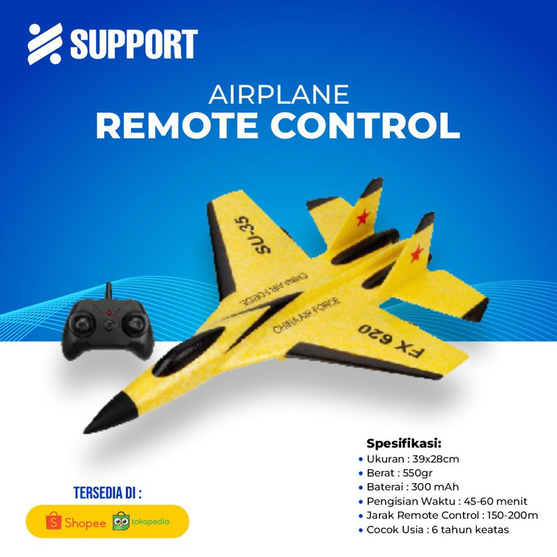 Mainan Pesawat RC | Speed Plane | Foam Fighter