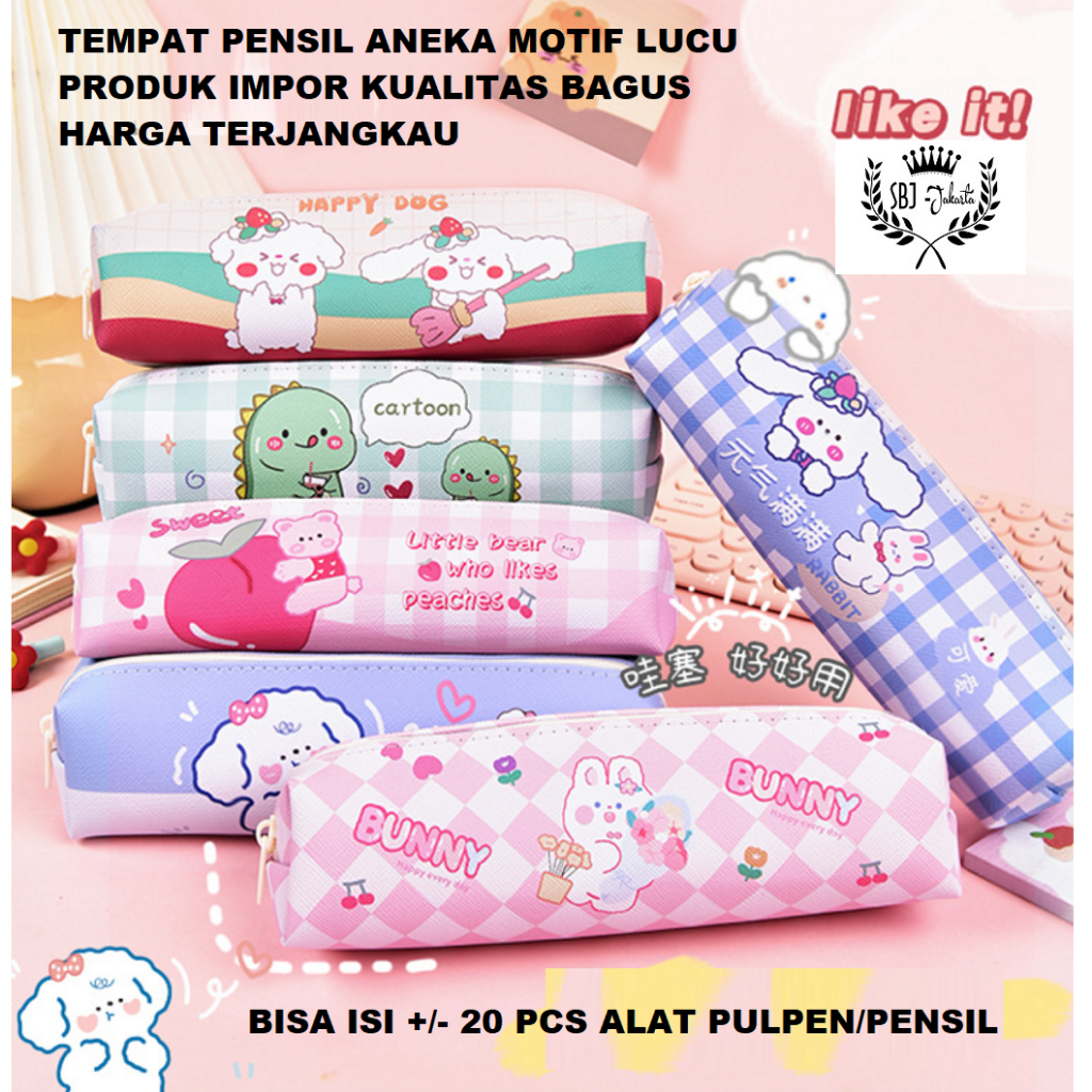 

Tempat pensil kotak pensil Korean style bisa utk hadiah souvenir gift