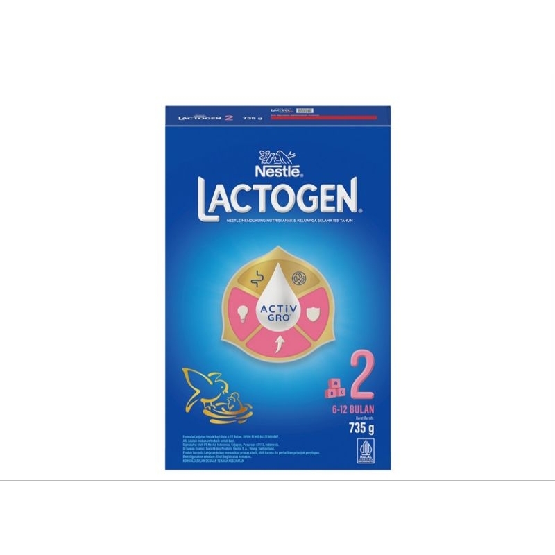 

Lactogen 2 Susu Bayi Formula Dha+Prebio 6 - 12 Bulan 730G