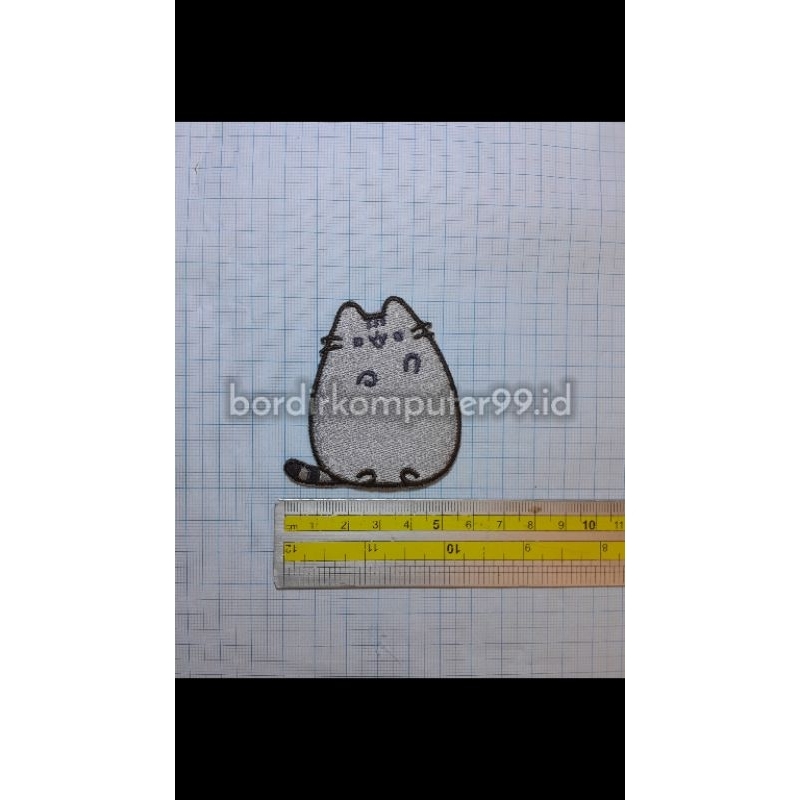 PATCH BORDIR TEMPEL JAHIR MURAH KUCING LUCU