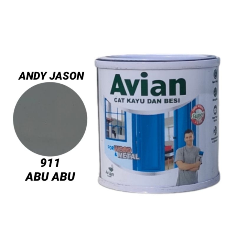 

CAT MINYAK AVIAN / CAT KAYU & BESI / NO 911 ABU ABU KEMASAN 100CC