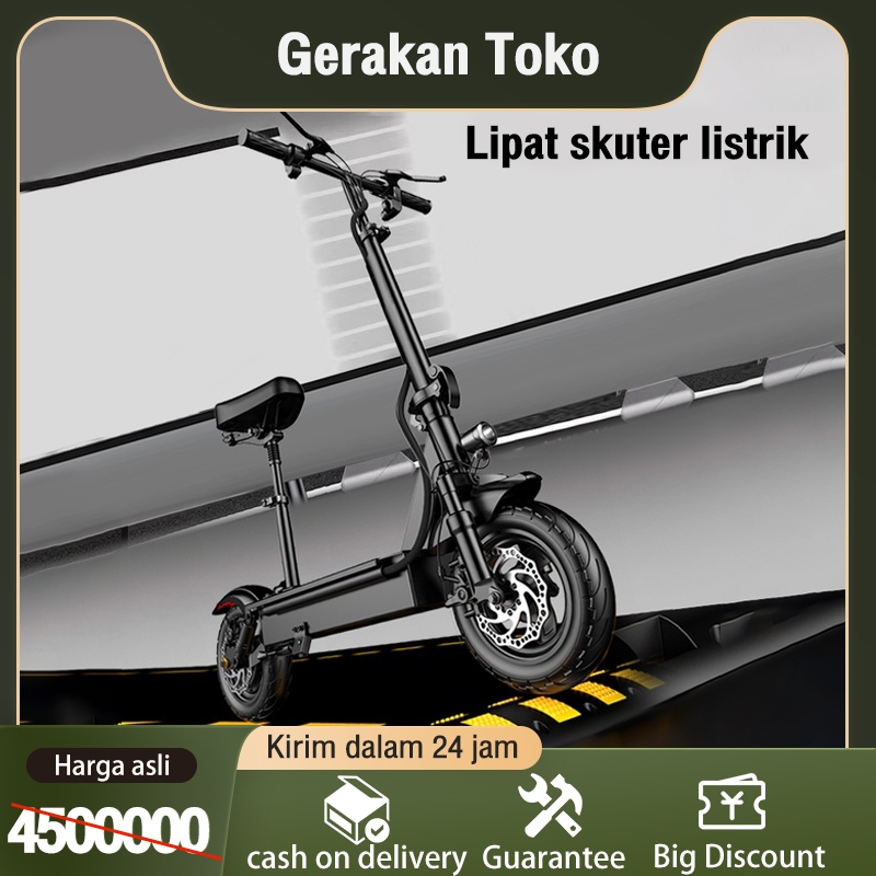 Dewasa Remaja Portabel Foldable Outdoor Scooter/Ban Vakum Sepeda Lipat 12 Inci, Skuter Listrik Resmi