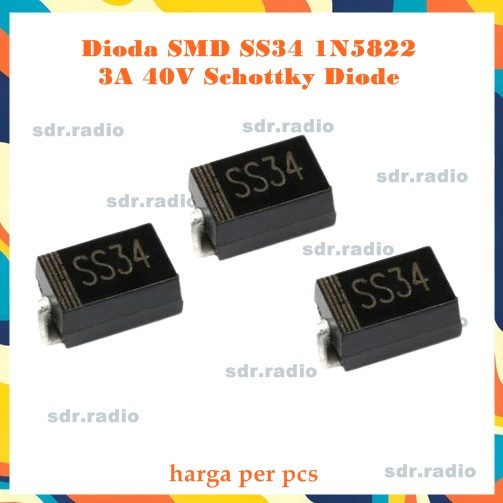 Dioda SMD SS34 1N5822 3A 40V Schottky Diode