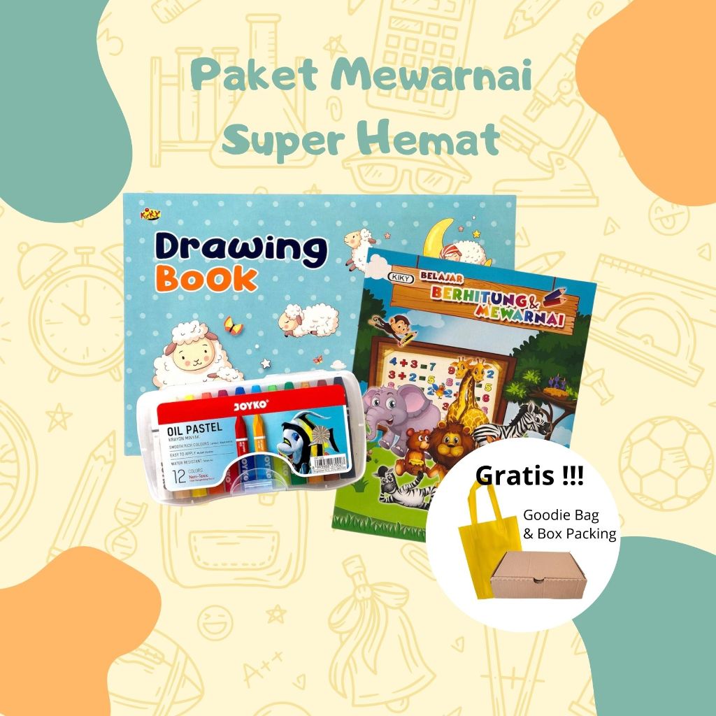 

Paket Buku Mewarnai Kiky Buku Gambar Kiky Set Gift Kado Anak Hampers Aesthetic Set 3 in 1 + GoodieBag