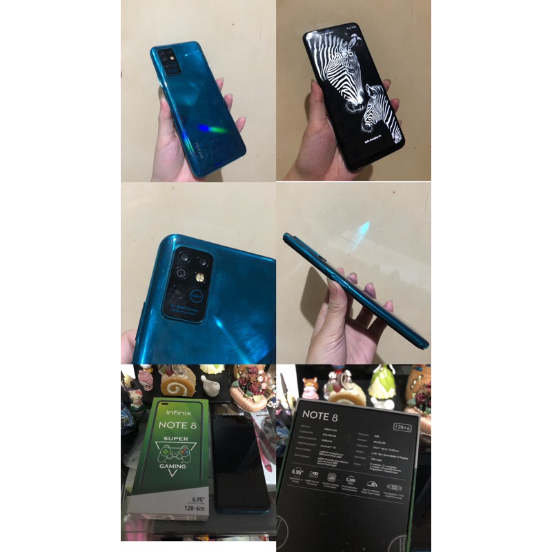 Infinix Note 8 Note8 128GB + 6GB Deepsea Luster SECOND