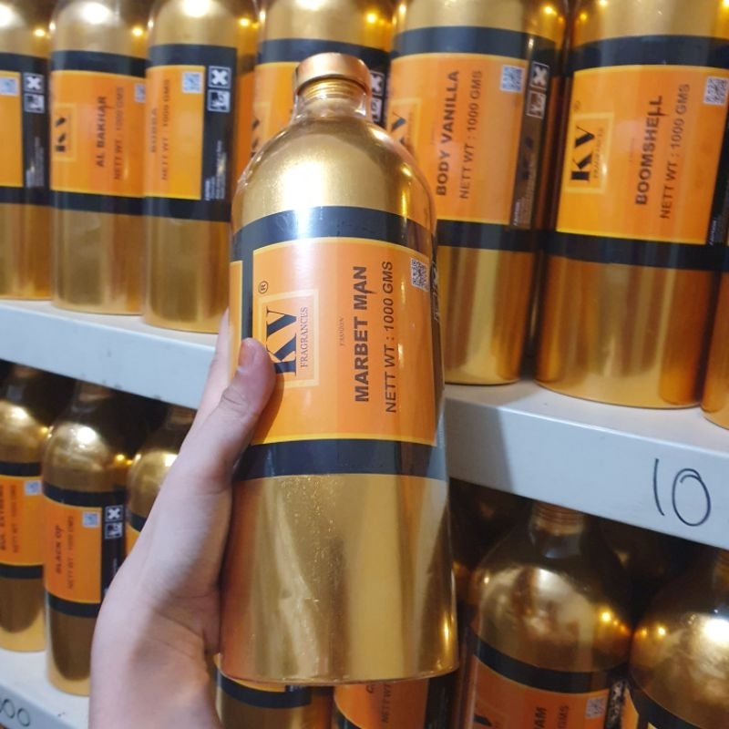 BIBIT PARFUM MURNI KV FRAGRANCES MARBET MAN SEARAH MARBET MAN SEGEL 1000 GRAM