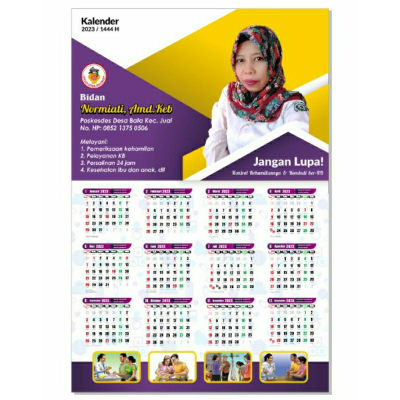 

Kalender di paku tembok