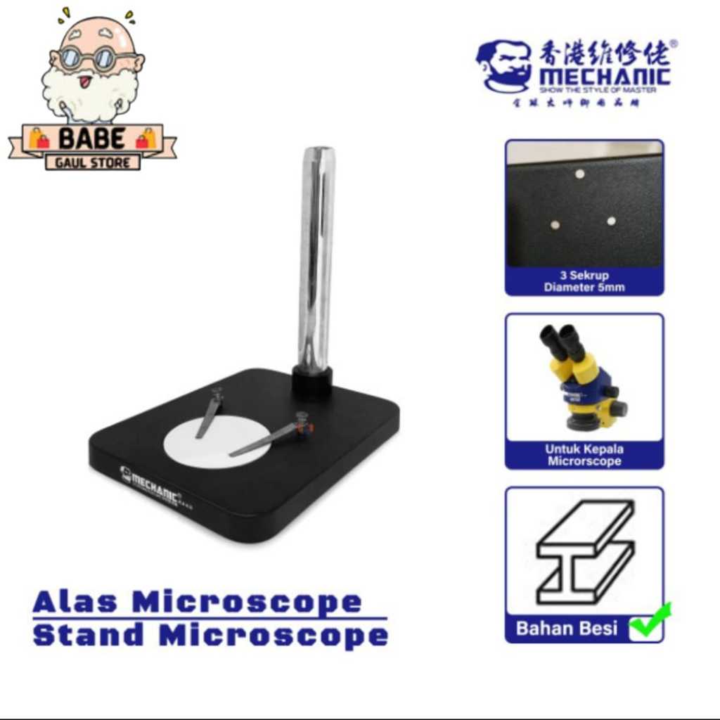 MECHANIC STAND MICROSCOPE STEREO, MICROSCOPE TABLE STAND