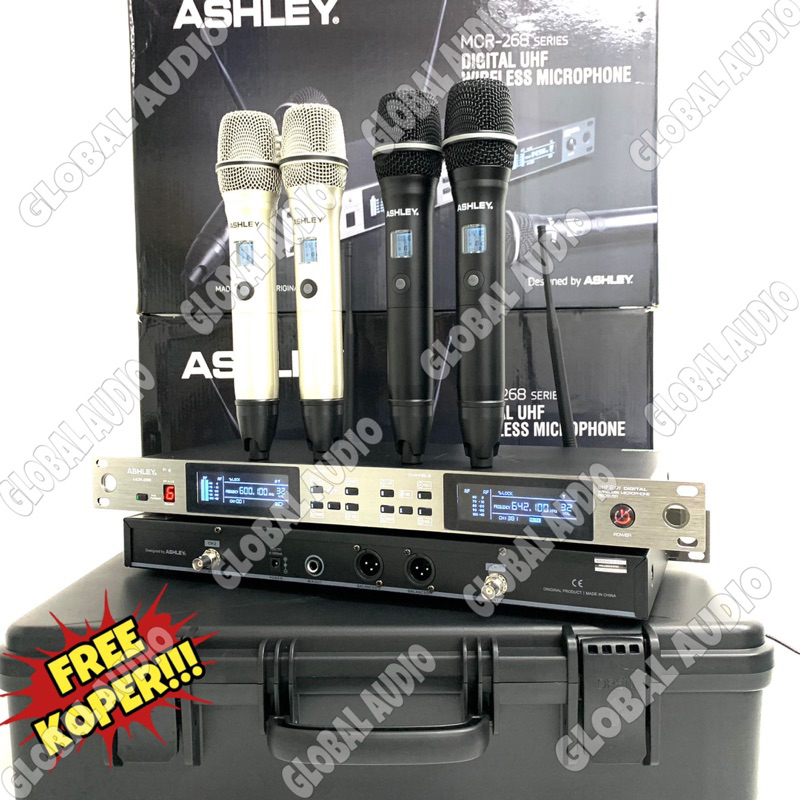 Mic Wireless Ashley MCR 268 Original Free Koper Mcr268 2bh Mic Mcr 268 Bagus ( Bisa COD )
