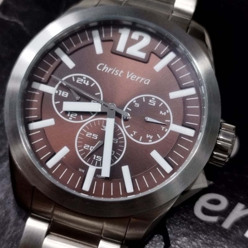 ORIGINAL CV CHRIST CRIST VERRA VERA  JAM TANGAN PRIA COWOK ORIGINAL ORI CV CHRIST CRIST VERRA VERA  