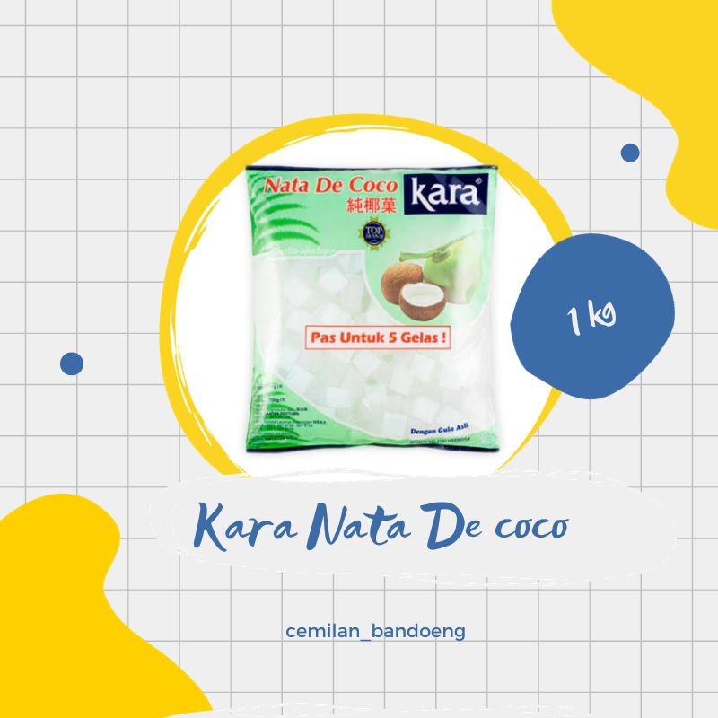 

Kara Nata De Coco Plain kemasan 1 kg