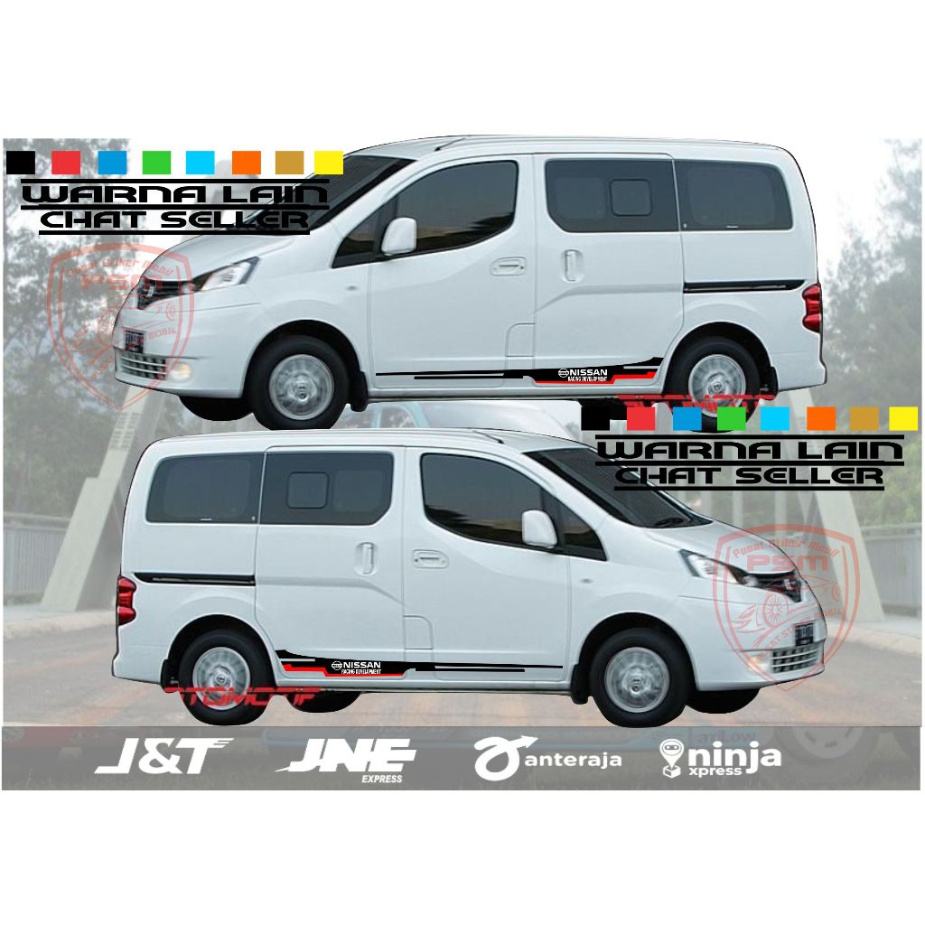STICKER STIKER MOBIL NISSAN LIVINA SERENA EVALIA STICKER LIST NISSAN LIVINA
