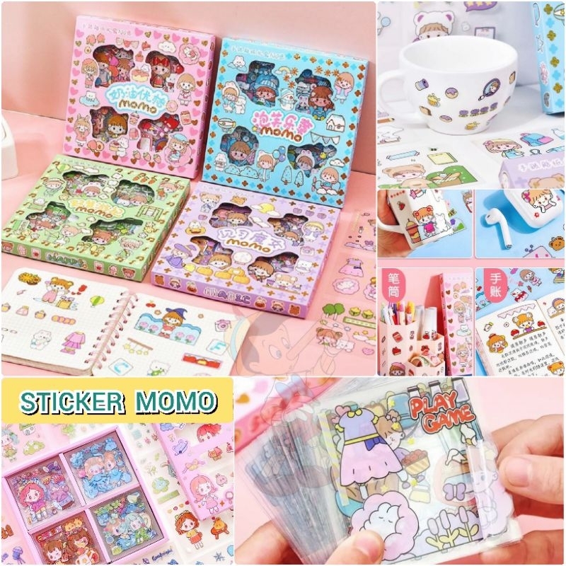 

STICKER MOMO ORIGINAL ISI 100 PCS STIKER VIRAL MAINAN VIRAL