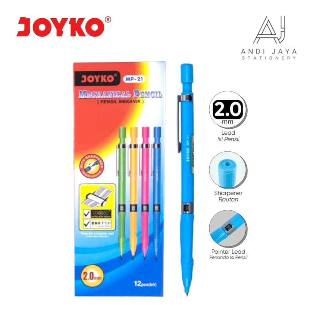 

Mechanical Pencil / Pensil Mekanik Joyko MP-21 2.0mm Per Pcs