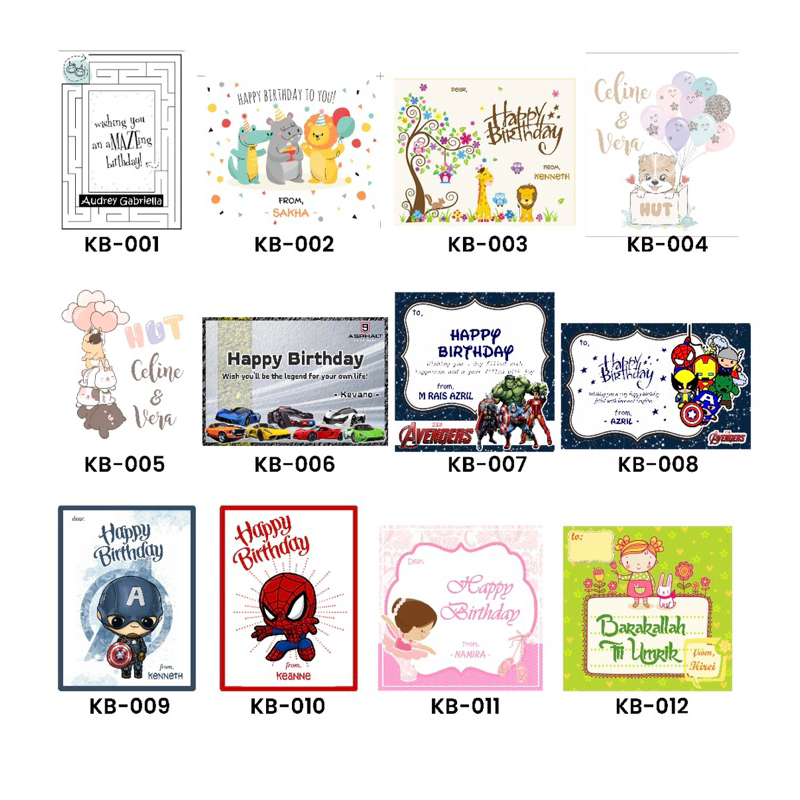 STICKER UCAPAN ULANG TAHUN