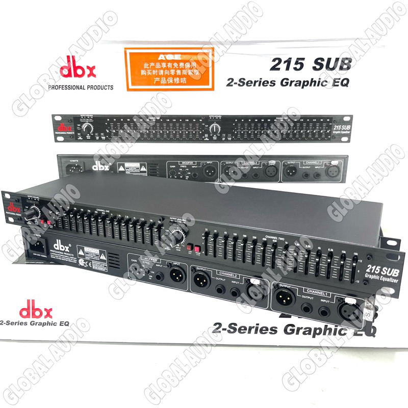 Equaliser DBX 215Sub & Equaliser DBX 215 EQ Garde A Equlisez Dbx215plus & Dbx215 Bagus Murah 2 pilih