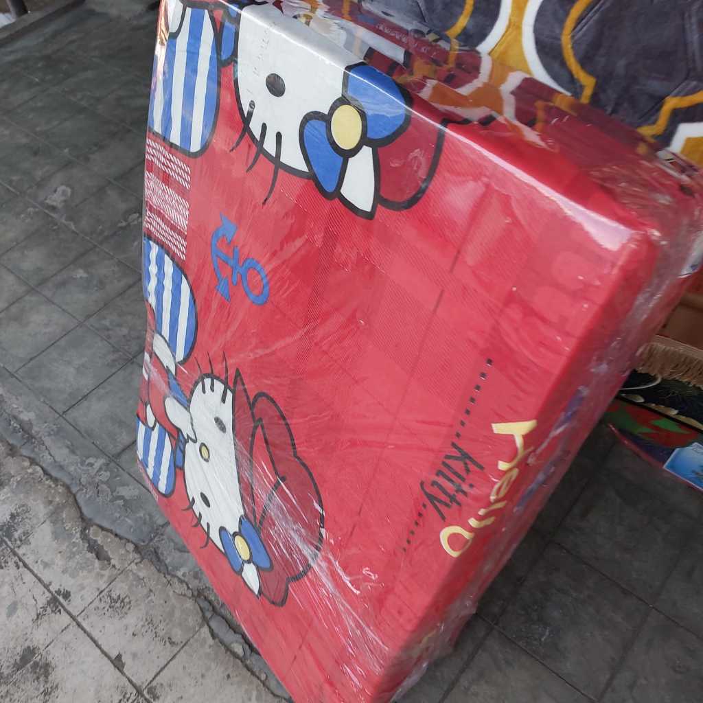 Tilam kasur busa tebal roti lipat tiga seleting matras