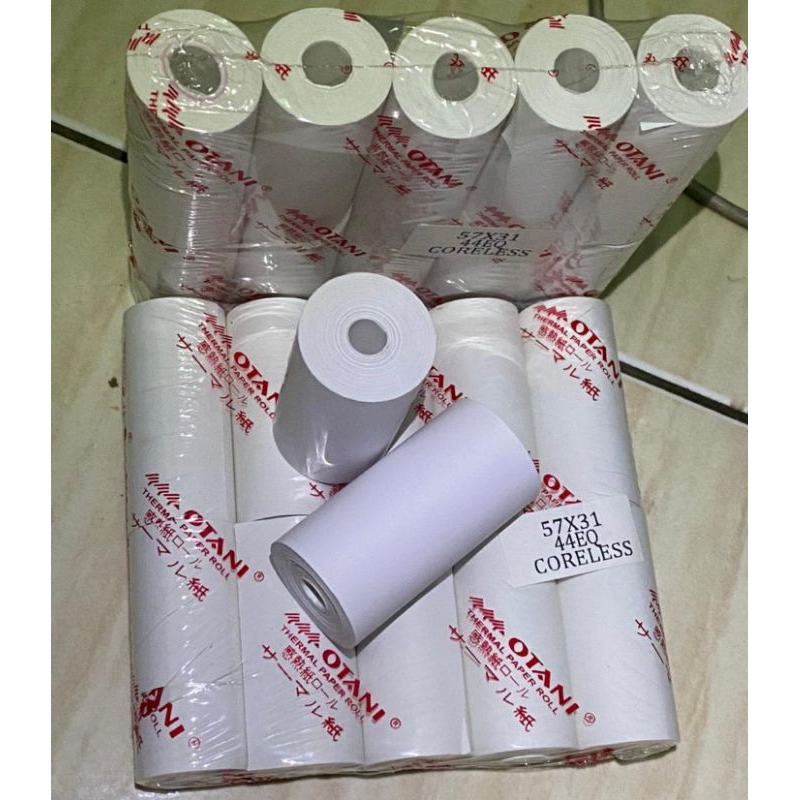 

Kertas struk thermal edc bluetooth 58x30mm paket murah 10 roll