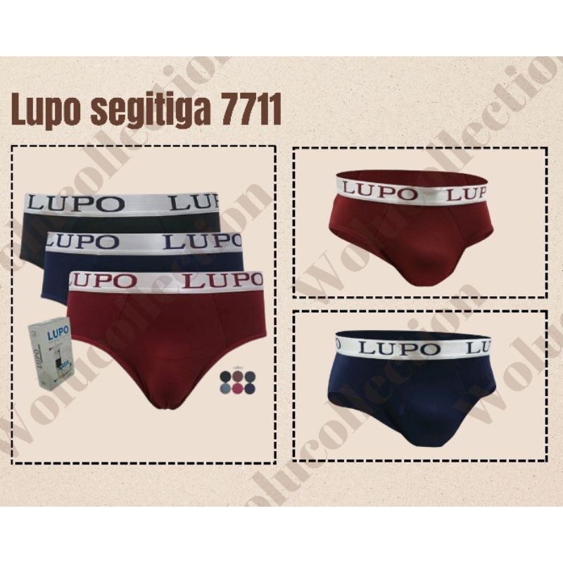 Lupo 1 Box CD Lupo Brief Segitiga Pria Premium 7711