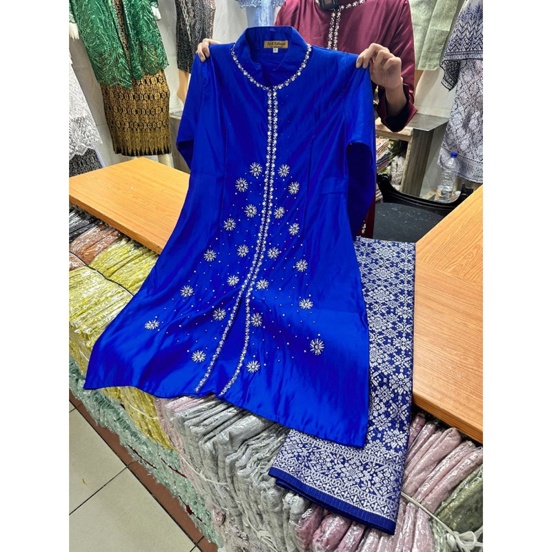 RJ3 (Realpict) Kebaya Baju Kurung Payet Tabur - Kebaya Baju kurung Payet - Kebaya Seragam payet