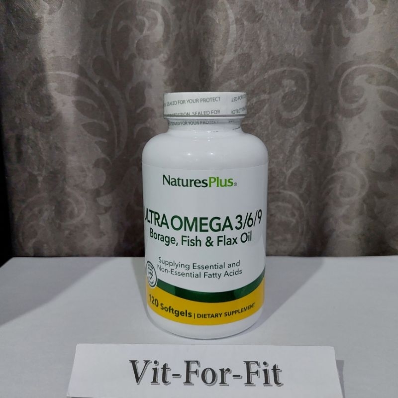 Natures Plus Ultra Omega 3/6/9 - 120 softgels || Omega 3 6 9