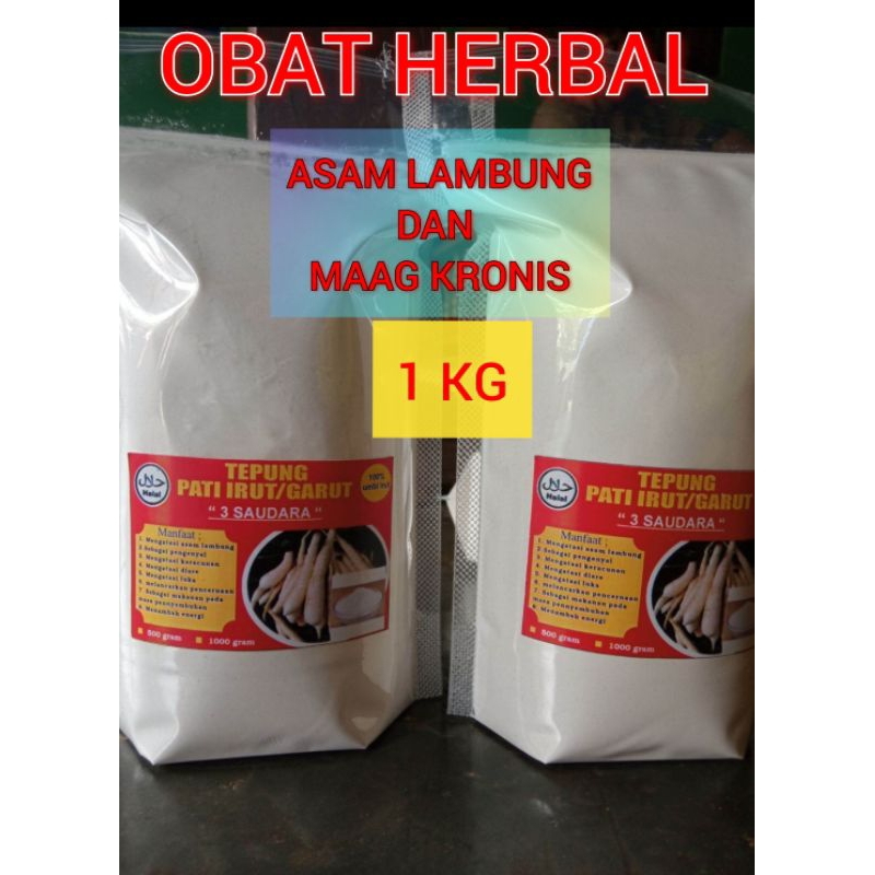 

Tepung Garut Pati Irut FREE Gula Semut Aren Solusi Masalah Pencernaan asam lambung