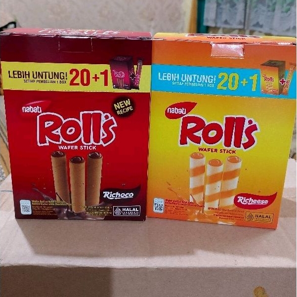 

Nabati Roll box isi 20pc/roll keju/roll coklat nabati rolls keju nabati rolls nabati roll