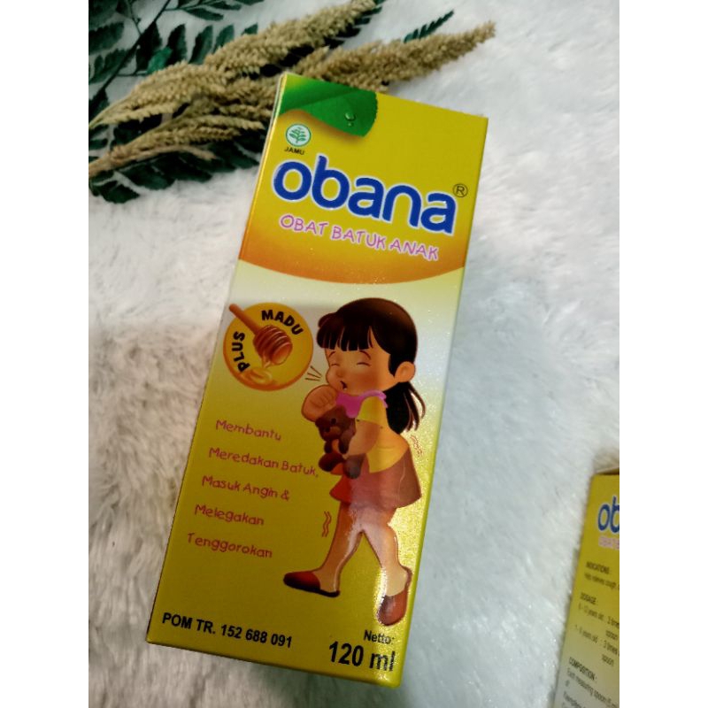 Obana (120 ml) obat batuk dan flu anak obat batuk flu herbal anak