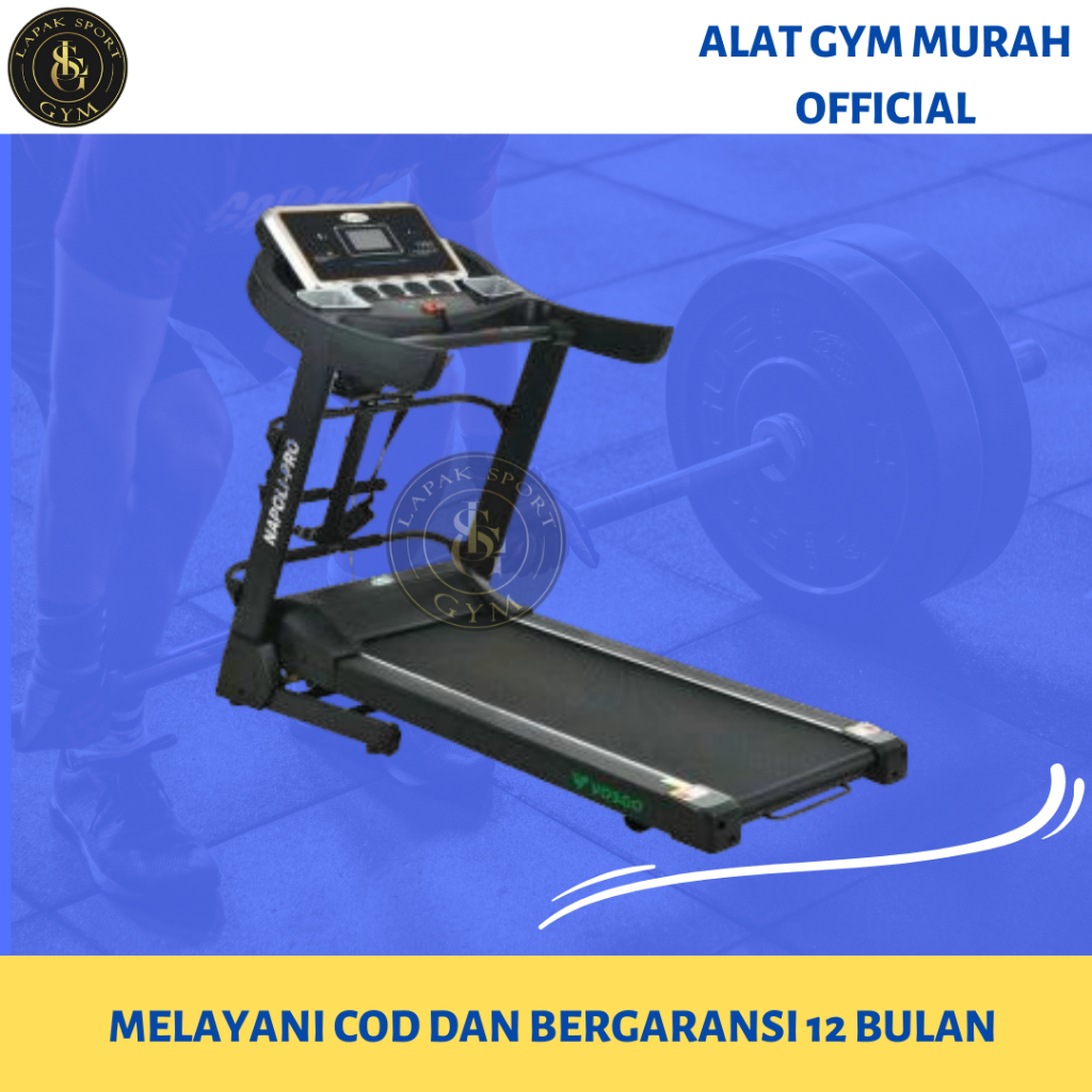 Alat Fitness Treadmill Elektrik Napoli Vosgo Motor 2.5 HP