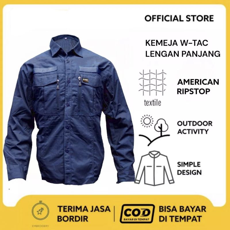 kemeja tactical wtac panjang || kemeja WTAC lengan panjang || kemeja outdoor tactical