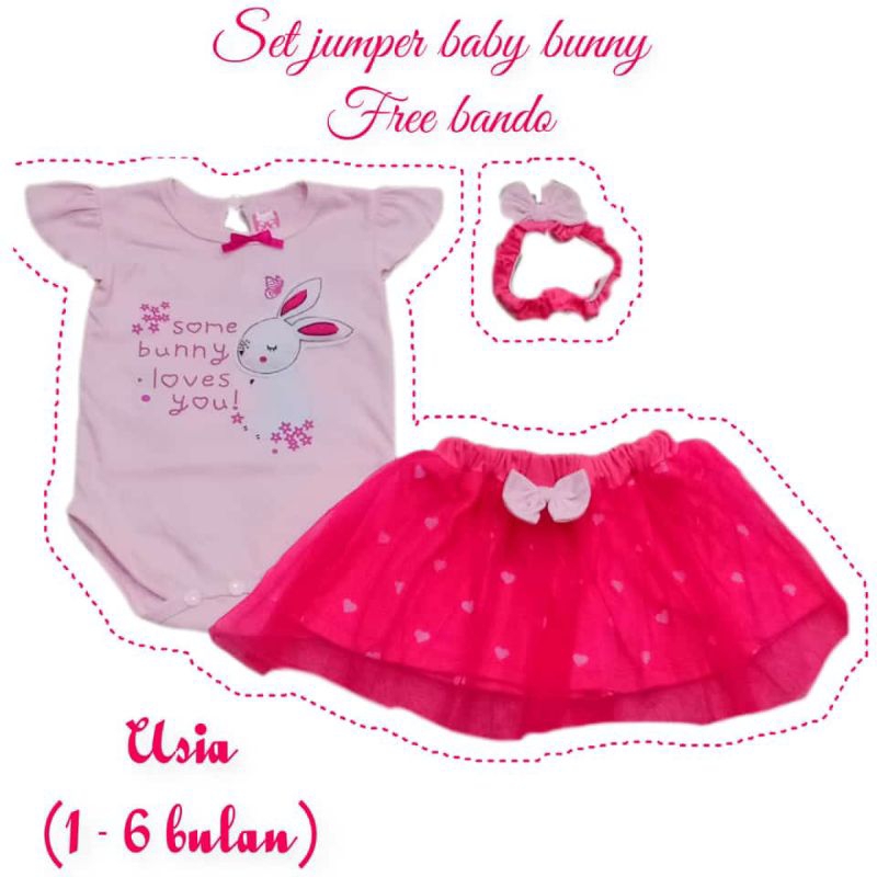 set jumper baby girl free bando / set jumper baby brown/ set jumper baby baru lahir/ set baby / set 