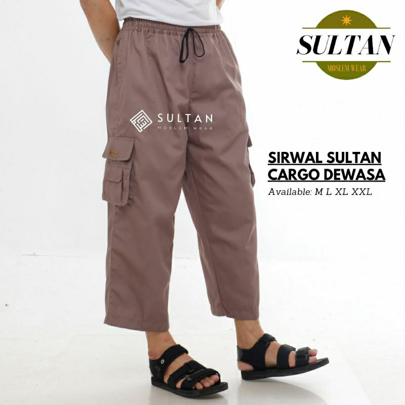 Celana Cargo Dewasa Pria Sirwal Sunnah laa isbal Celana kolor panjang komprang