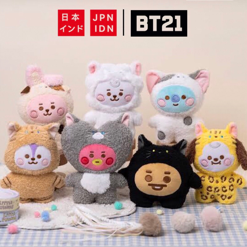 [Ready japan] BT21 little friend baby cat & dog bag charm keyring dan tatton s