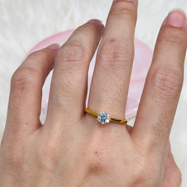 Cincin solitaire uk 18 cincin lamaran cantik emas asli kadar 700