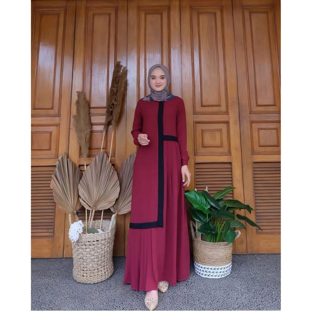 Terbaru Hanna Maxi Dress Size S M L XL Fashion Muslim