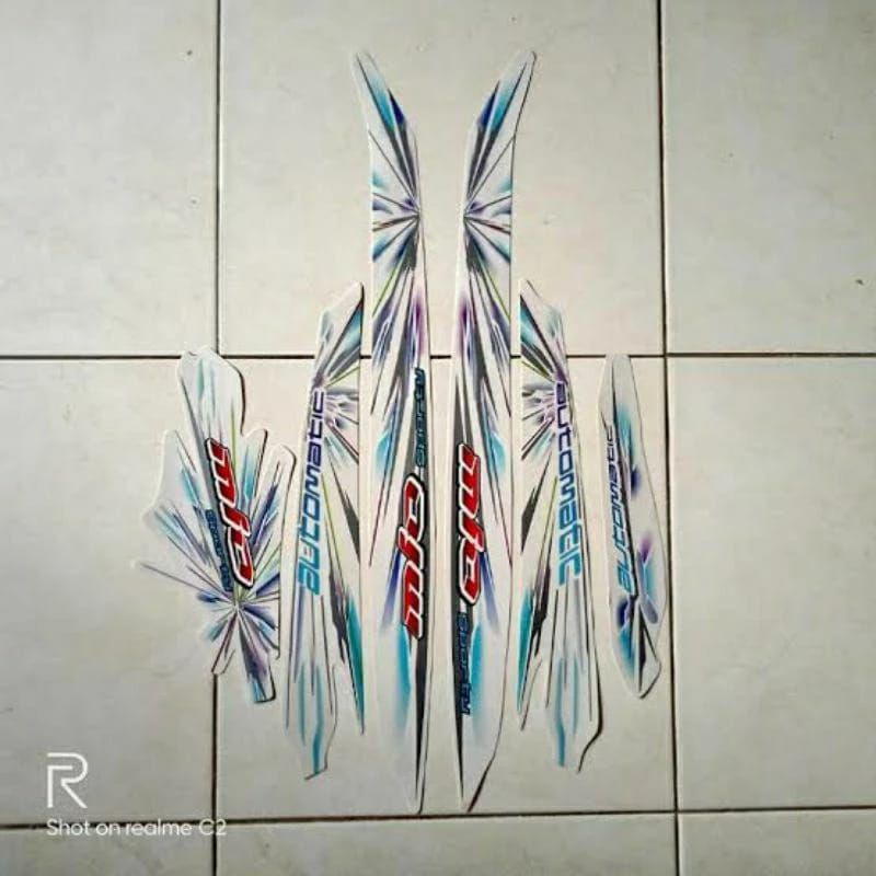 Striping stiker Mio sporty 2008 warna putih