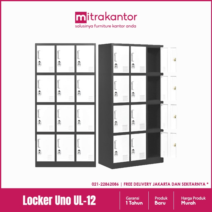 Locker Besi 12 Pintu Uno UL-12