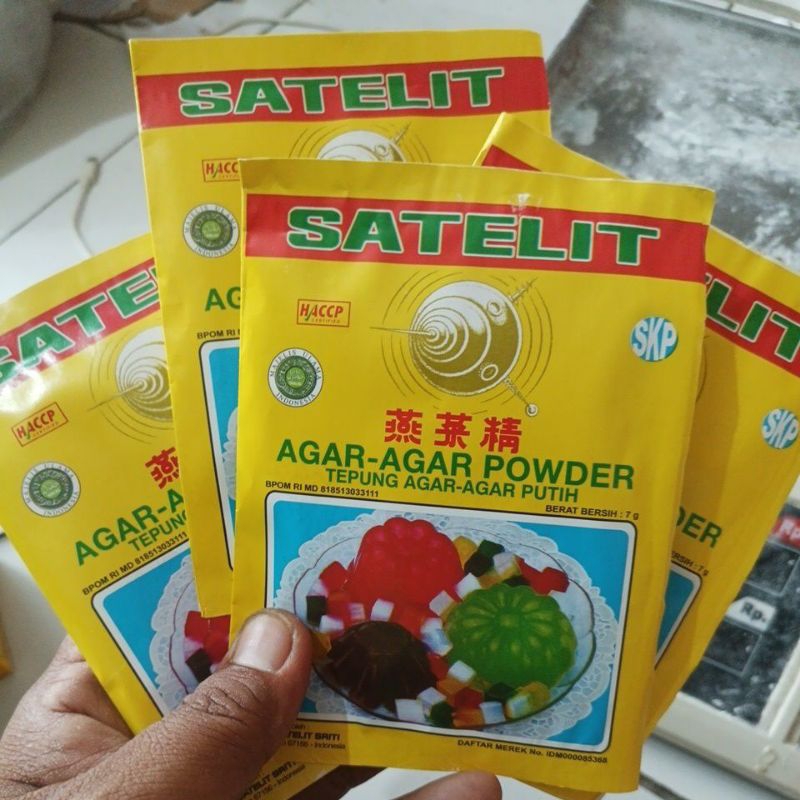 

satelit agar-agar powder/tepung agar-agar satelit sachet 7gram