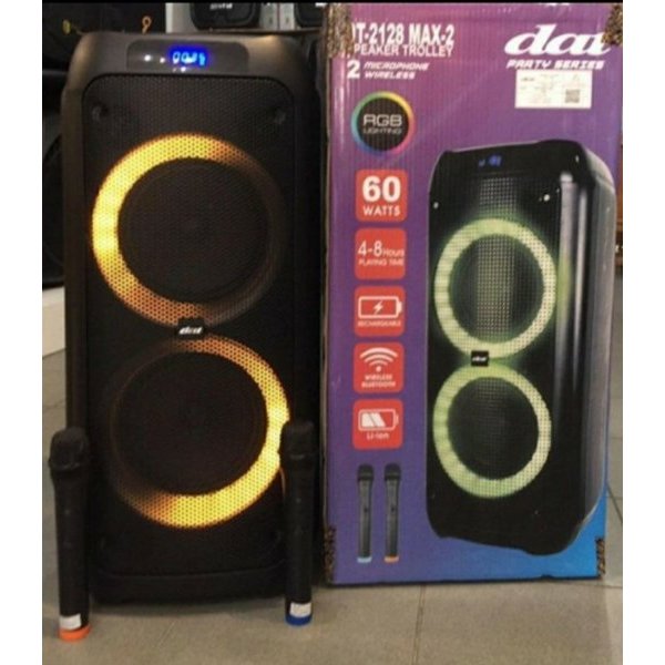 SPEAKER PORTABLE DAT DT2128 MAX2 DT 2128 MAX 2 DT-2128 MAX 2  PORTABLE SPEAKER SPEAKER TROLLEY DAT